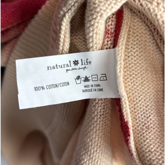 Natural Life Taylor Oversized Sweater Women's L/XL Colorful Abstract Art to Wear - Picture 10 of 10